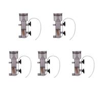 Giwnhvx 5 mini acuario de 600 l/h, tanque de coral para peces marinos, para colgar en el interior, espumador de proteínas impulsado por aire con tubo de piedra de aire de madera