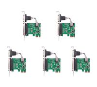 Giwnhvx 5X Rs232-232 Serial Puerto com & Db25 Puerto Paralelo de la Impresora A Pci-E Pci Conversor Adaptador de Tarjeta Express Wch382L Chip