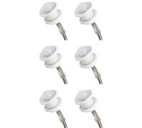 Giwnhvx 6 mini interruptores de luz con sensor de movimiento 110-220 V, sensor PIR, detección inteligente, retardo de tiempo, detector de inducción infrarroja ajustable