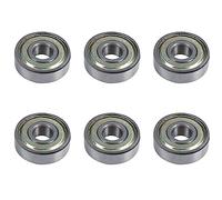 Giwnhvx 6 x 629Z Doble rodamiento de bolas de profundidad sellado blindado de metal 9 x 26 x 8 mm