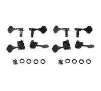 Giwnhvx 8 piezas guitarra tuning tobillo bajo eléctrico sintonizador de guitarra Open Gear Tuning Cheville máquina cabezas para Jazz bajo guitarra negro