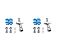 Giwnhvx 8 x Metal 12 mm Adaptador hexagonal rueda 7 mm espesor contratuerca brida llave de cruz para 1/10 Stampede Slash RC Car, 2