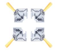 Giwnhvx Abrazadera de ángulo recto, paquete de 4 abrazaderas de esquina de aleación de aluminio de 90 °, abrazadera de ángulo recto para carpintería