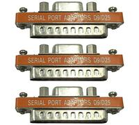 Giwnhvx Adaptador de cable de puerto serie DB9 hembra a DB25 macho mini adaptador de cambio de género