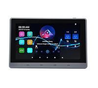 Giwnhvx Amplificador de música Android 11 de 7 pulgadas, sistema de audio, 8 x 30 W, 2 zonas, Android 11, WiFi, amplificador de pantalla táctil de 7 pulgadas, gris y negro