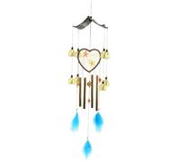 Giwnhvx Atrapasueños Azul, Campana de Metal, Carillón de Viento, Adornos, Colgante de Amor Animal, Decoración del Hogar, Manualidad para Regalo