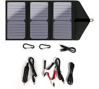 Giwnhvx Bolsa plegable solar de silicona monocristalina portátil para exteriores, 30 W, 20 V