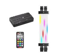 Giwnhvx Cable de alimentación para tarjeta gráfica ARGB de 8 pines, cable de extensión de alimentación RGB para tarjetas gráficas 30XX 40XX A