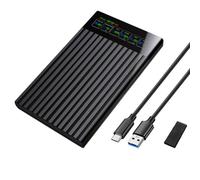 Giwnhvx Carcasa para Disco Duro Externo A USB 3,1 de 2,5 Pulgadas, Carcasa para Disco Duro SSD de 6 Gbps, Carcasa de Almacenamiento para PC