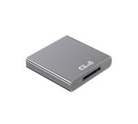 Giwnhvx CFexpress - Lector de tarjetas tipo B USB 3.1 10 Gbps tipo B, adaptador de lector de tarjetas CFexpress, color gris, compatible con tarjeta de memoria CFB para CFE tipo B