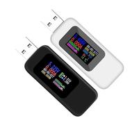Giwnhvx Comprobador USB de voltaje USB, cargador USB, medidor de corriente USB, detector de 2 unidades