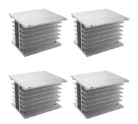 Giwnhvx Disipador de calor trifásico 4 x 80 x 110 x 100 mm para relé de estado sólido SSR disipador de calor de aluminio