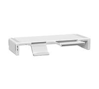 Giwnhvx El monitor aumenta la expansión USB elevada y plegable para computadora de escritorio, soporte de base B fácil de instalar