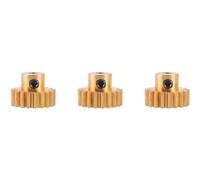 Giwnhvx Engranaje motor piñón en eje 3 piezas 3,175 mm 32DP 48DP 64DP M0.8 para 1/10 1/8 RC Car 3650 3660 Accesorios 19t