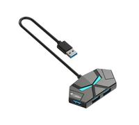 Giwnhvx Estación de acoplamiento USB 3.0 de 7 puertos USB 3.0, adaptador divisor USB de 5 Gbps, transmisión de alta velocidad para computadora portátil