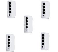 Giwnhvx Extensor PoE pasivo en cascada IEEE802.3Af de 1 a 3 puertos, 5 unidades, 4 puertos, 100 Mbs para interruptor repetidor de transmisión IP, NVR IP
