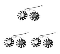 Giwnhvx HA8010H12F-Z 75MM 2Pin GTX1050Ti GPU Cooler Dual Fan para GTX 1050Ti GTX-1050-Ti-4GT-OC (6 unidades)