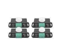 Giwnhvx Interruptor de sensor de movimiento, sensor PIR de 12 V 24 V, controlador de interruptor LED para tiras de luz LED flexibles, paquete de 4