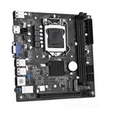 Giwnhvx ITX H61 - Placa base de escritorio + CPU I3-2120 LGA 1155, soporta hasta 16 GB DDR3, 1600 MHz, ranuras RAM, tarjeta de red de 100 m, PCB negro
