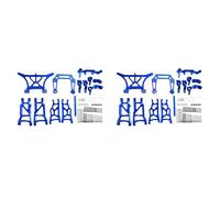 Giwnhvx Juego de 2 piezas de brazo de chasis de aleación de aluminio C para asiento trasero, kit de piezas para 1/10 2WD Slash Stampede, 1