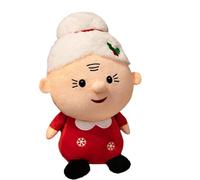 Giwnhvx Juguetes de Peluche Navideños, Muñecos de Navideños, Peluches Suaves, Adecuados para Regalos de Bebés y Niños, Sra. Santa