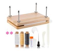 Giwnhvx Kit de encuadernación, suministros de encuadernación, kit de encuadernación de herramientas para principiantes, carpeta de huesos, adecuado para bricolaje