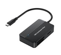 Giwnhvx Lector 4 en 1, lector de tarjetas TF SD MS, adaptador de tarjetas múltiple externo para cámara de computadora, interfaz tipo C, fácil de instalar, fácil de usar