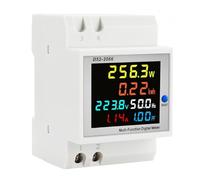 Giwnhvx Medidor de energía monofásico digital, monitor de uso de energía, AC110V, 40V-300V100A, frecuencia de factor de potencia, multímetro