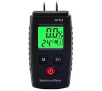 Giwnhvx Medidor de humedad de madera, detector de humedad digital tipo pin, detector de fugas de agua, medidor de humedad de mano para madera, paredes