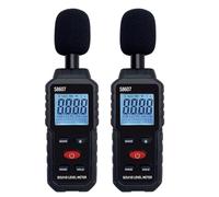 Giwnhvx Medidor digital de ruido de nivel de sonido 30-130 dB DB, detector de decibelios de audio, herramienta de diagnóstico metro, 2 unidades