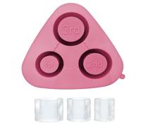 Giwnhvx Molde de silicona para bandeja de hielo cilíndrica Bandeja de silicona para producción de hielo de cilindro Molde de bandeja de hielo de silicona F