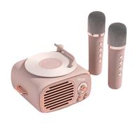 Giwnhvx Old Fashioned Vintage A - Altavoces Bluetooth pequeños con reloj, portátiles, mini altavoces Bluetooth con micrófono inalámbrico A