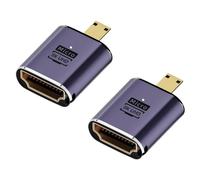 Giwnhvx Paquete de 2 Adaptadores Compatibles con Micro- 8K para Cámaras Monitor HDTV