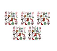 Giwnhvx Parches de Navidad bordados para coser o planchar, 90 piezas de árbol de Navidad, bonitos apliques para manualidades, decoración de ropa