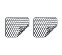 Giwnhvx Protectores de silicona para cocina, rejilla para alfombrilla antideslizante plegable para porcelana y acero inoxidable, 2 unidades