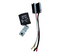 Giwnhvx Relé de coche impermeable de 12 V 40 A, 4 pines, relé de coche con conector de arnés de cable, parte trasera de hierro, enchufe de metal