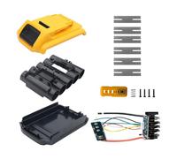 Giwnhvx Repuesto de caja de batería, piezas de repuesto de batería 18V/20V2.0ah 3ah 4.0ah cubierta de batería, pieza de kit de reparación