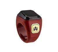Giwnhvx Smart Ring - Contador electrónico con Bluetooth, contador de dedos, recordatorio, tiempo de adoración, 20 mm, color clarete