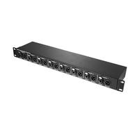 Giwnhvx T8 - Aislador de audio multifunción de 8 canales 1U montado en bastidor XLR de 6,35 mm, aislante de audio que elimina la corriente