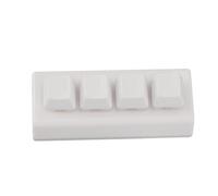 Giwnhvx Teclado programable de 4 teclas, interruptor rojo Ctrl C V Enter Mini teclado mecánico compatible con NKRO para juegos, oficina, fácil instalación, blanco B