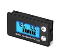 Giwnhvx Voltímetro LCD de cristal líquido de 8 a 100 V, batería de detección de energía para coche, módulo de visualización digital de capacidad de batería de litio, fácil de instalar, fácil de usar