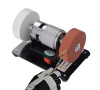 Giwoatln Amoladora de mesa - Silenciosa Mini 6000 RPM Velocidad Máxima 100W - Pequeña Pulidora De Banco - Para Metal Madera DIY Artesanía y Joyería Pulido y Esmerilado Taller Doméstico