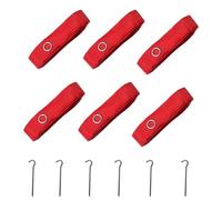 Giyofom 6 Piezas de Equipo de Líneas de Voleibol de Playa, Líneas Rojas Portátiles, Marcador de Cancha para Entrenamiento en, Playa, Deportes Al Aire Libre