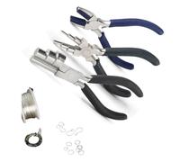 Giyofom Alicates para Hacer Enganches, Alicates para Trabajar Alambre con Bucles de 13 mm, 16 mm y 20 mm, Herramienta para Envolver Alambre en Joyería.