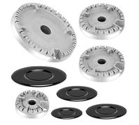 Giyofom Juego Sombreros Cocina Tapa Estufa Mejorada, Tapa Llama para Quemador Encimera Gas para Horno, Tapa Llama para Quemador Gas Que para la MayoríA Quemadores Estufa Gas