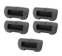 Giyofom para Modelo 3/Y Hebilla de cinturón de Seguridad de Silicona para Evitar colisiones Negro cinturón de Seguridad Clip protección 5 Piezas