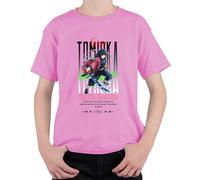 Giyu Tomioka Demon Slayer Water Hashira Katana Anime Cosplay Unisex Niños Camiseta, Rosa., 128