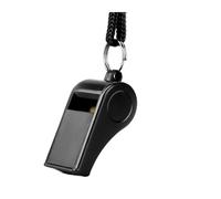 GIYXHU 10 Silbatos con Cordón for Fútbol, Baloncesto, Competiciones Deportivas, Animación, Herramientas for Actividades al Aire Libre, Supervivencia y Arbitraje para Árbitros(Black)