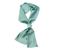 GIYXHU 1Pcs Long Women Neck Scarf Plain Headband Silk Satin Hair Female Skinny Bag Scarves For Ladies para Llevar A Diario(Green)