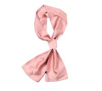 GIYXHU 1Pcs Long Women Neck Scarf Plain Headband Silk Satin Hair Female Skinny Bag Scarves For Ladies para Llevar A Diario(Dark Pink)